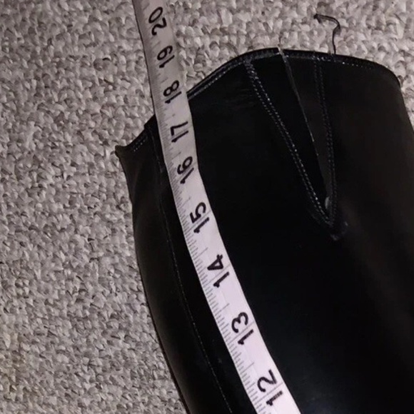 Vogel custom dress boots pull on calfskin w/ gusset 6-1/2-7 WIDE CALF black - Picture 12 of 15